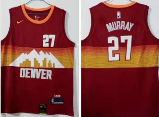 Denver Nuggets #27 Jamal Murray 2020-21 City Jersey Red